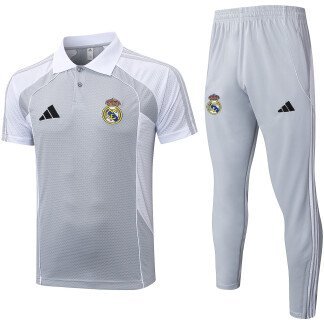 Real Madrid 25/26 Training Polo Set (White/Silver)