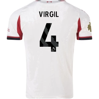 Virgil Liverpool 25/26 Authentic Away Jersey
