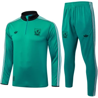 Liverpool 25/26 Green/Black Half-Zip Tracksuit
