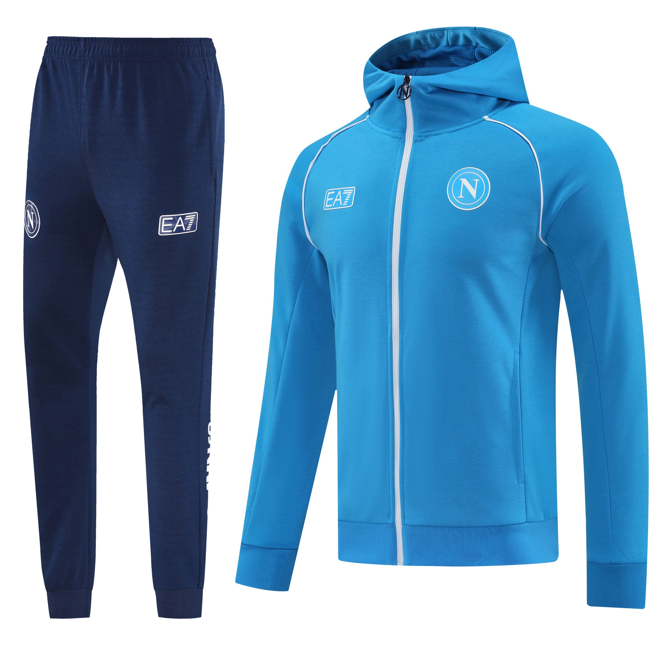 SSC Napoli 2526 Blue Hooded Tracksuit