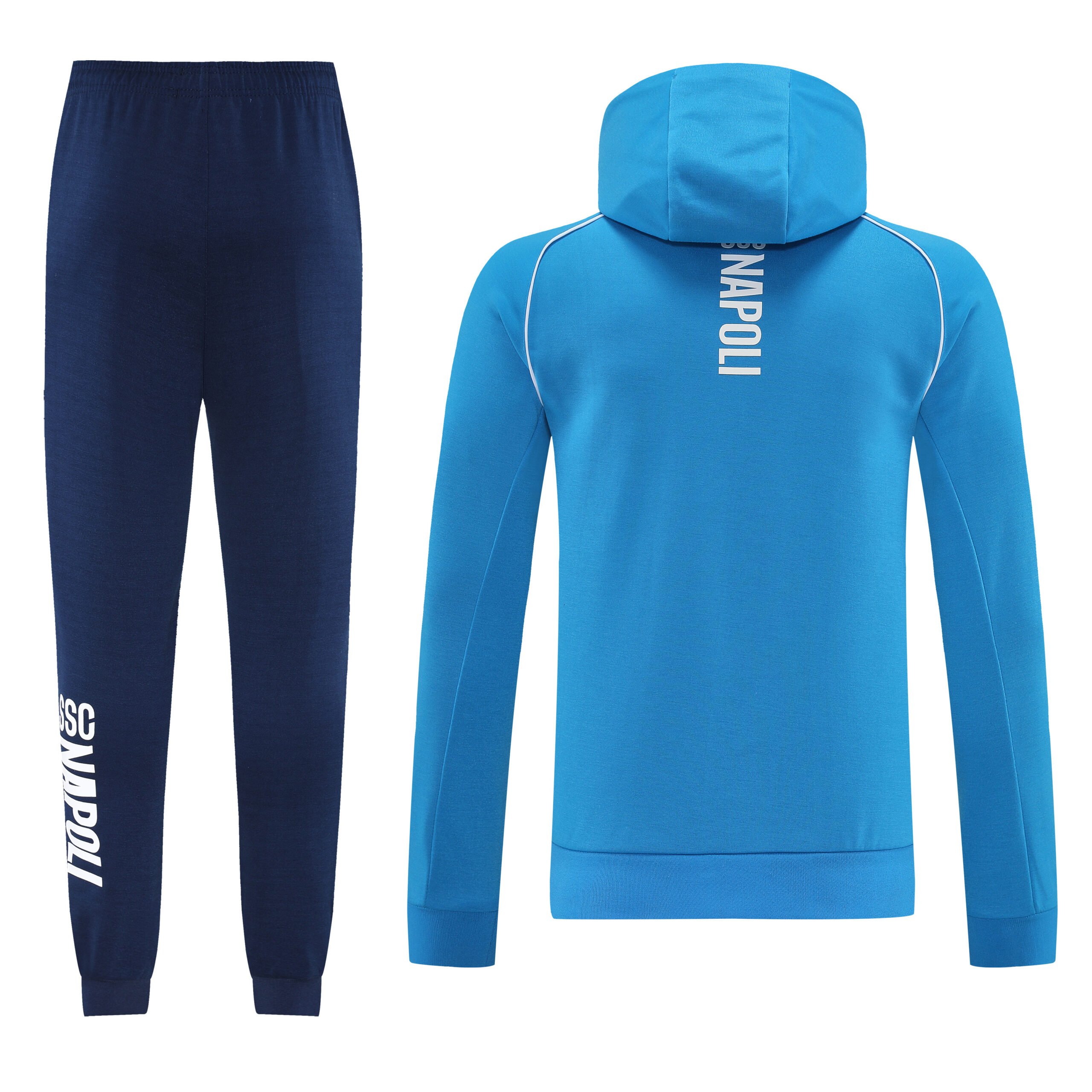 SSC Napoli 2526 Blue Hooded Tracksuit2