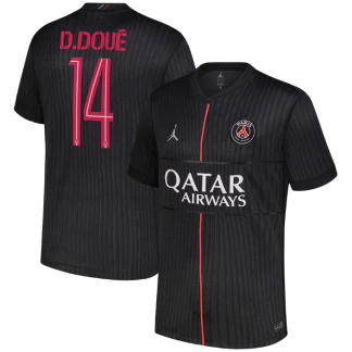 D.Doué PSG 25/26 Fourth Jersey (Cup printing)