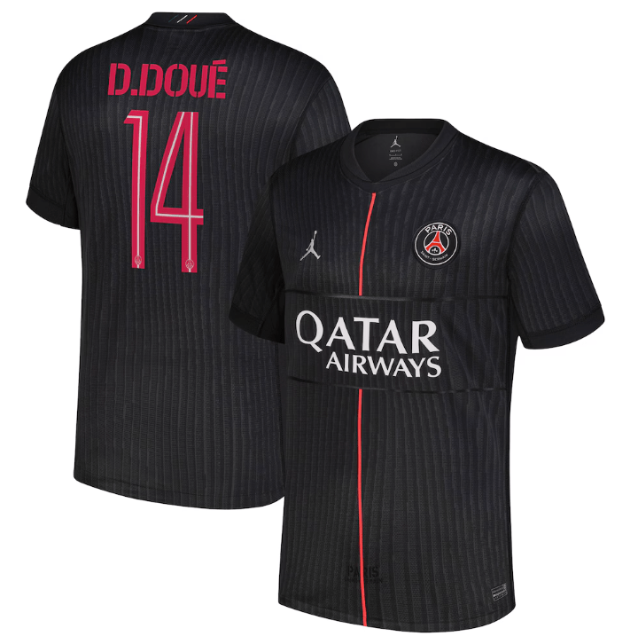 D.Doué PSG 2526 Fourth Jersey (Cup printing)