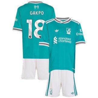 Gakpo Liverpool 25/26 Third Kids Kit