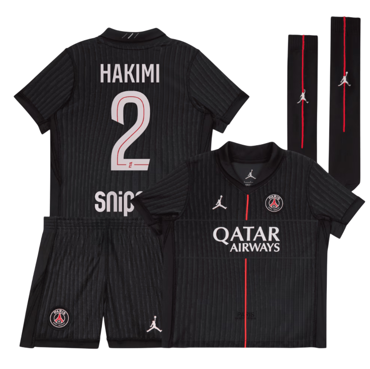 Hakimi PSG 2526 Fourth Kids Kit-