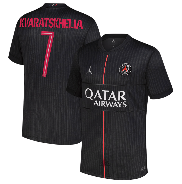 Kvaratskhelia PSG 2526 Fourth Jersey (Cup printing)-