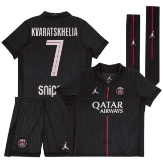 Kvaratskhelia PSG 25/26 Fourth Kids Kit