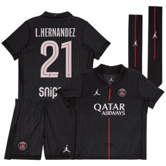 L.Hernandez PSG 25/26 Fourth Kids Kit