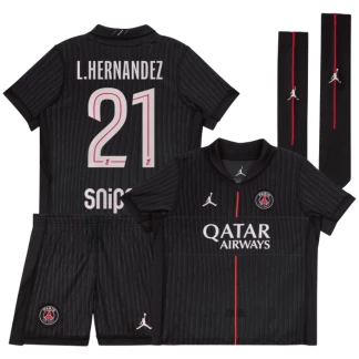 L.Hernandez PSG 25/26 Fourth Kids Kit