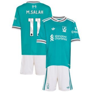 M.Salah Liverpool 25/26 Third Kids Kit
