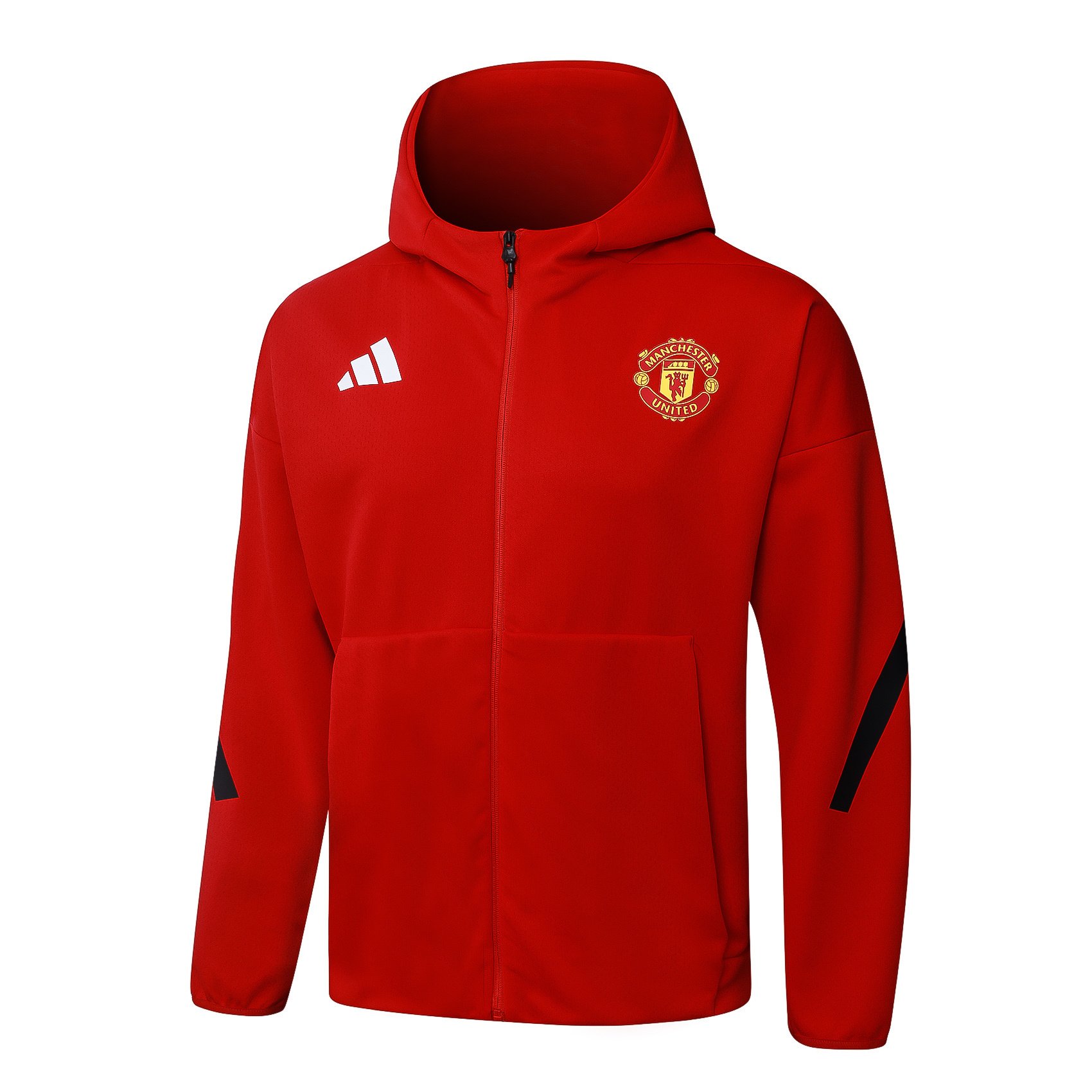 Manchester United 25/26 Red Hooded Tracksuit - SoccerArmor -
