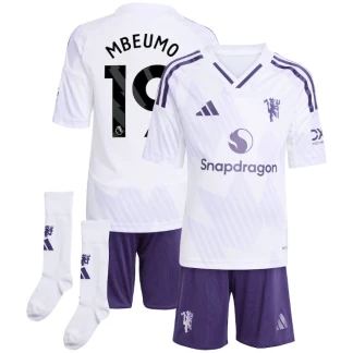 Mbeumo Manchester United 25/26 Away Kids Kit