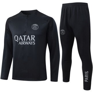 PSG 25/26 Black Half-Zip Training Tracksuit