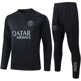 PSG 25/26 Black Half-Zip Training Tracksuit