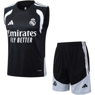 Real Madrid 25/26 Black Sleeveless Training Kit