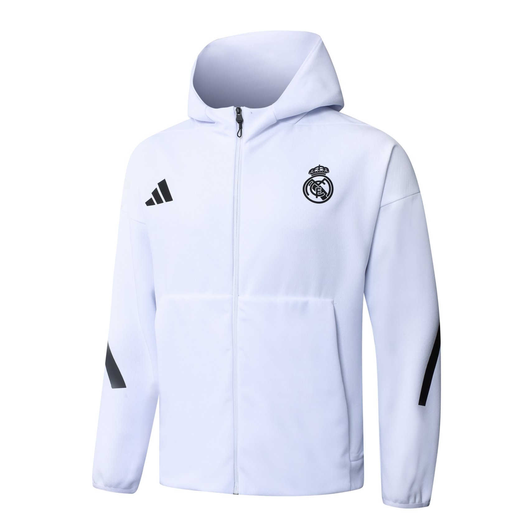 Real Madrid 2526 White Hooded Tracksuit3