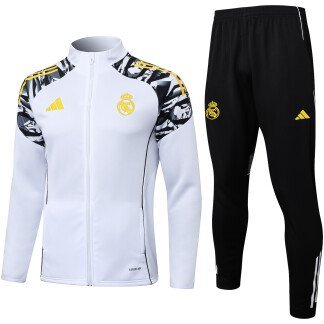 Real Madrid 25/26 White Training Tracksuit