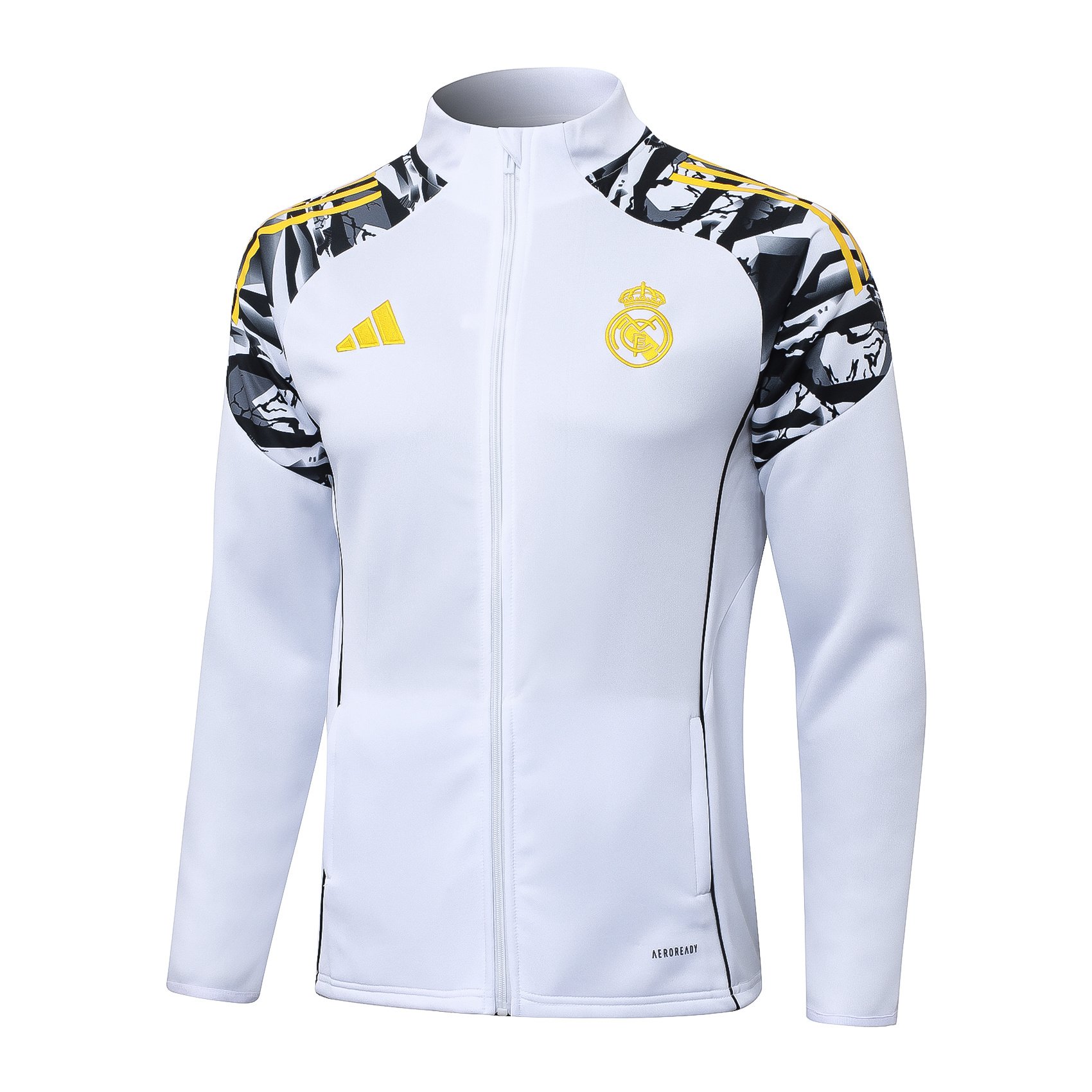 Real Madrid 2526 White Training Tracksuit3