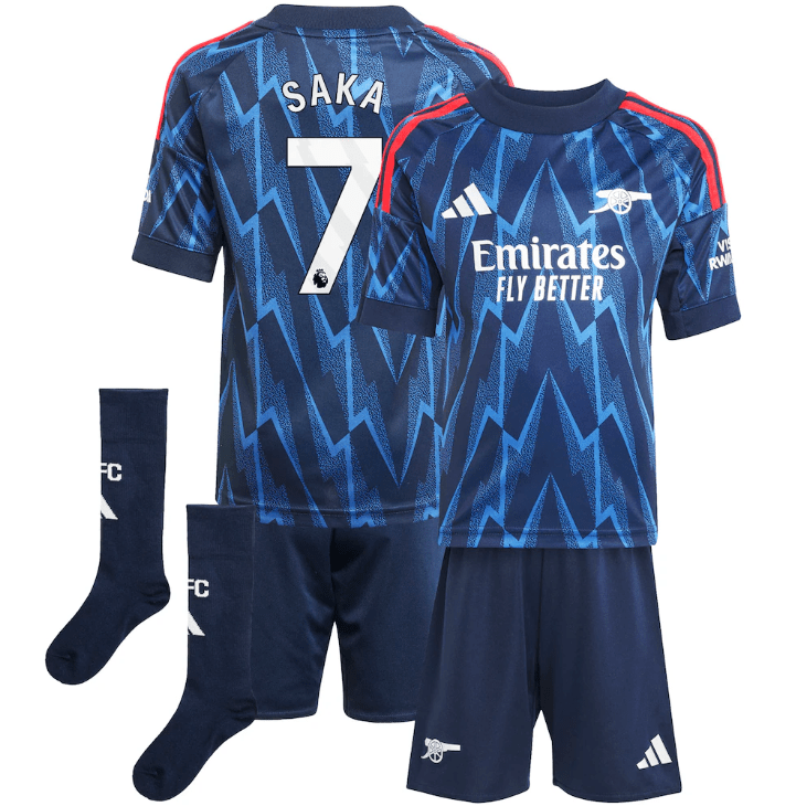 Saka Arsenal 2526 Away Kids Kit