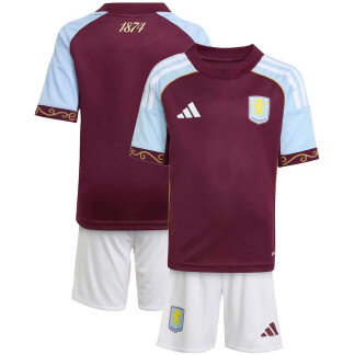 Aston Villa 25/26 Home Kids Kit