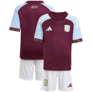 Aston Villa 25/26 Home Kids Kit
