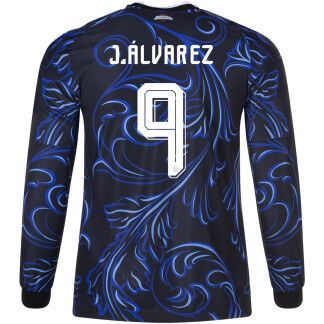 J. Alvarez Argentina 26/27 Authentic Away Long Sleeve Jersey