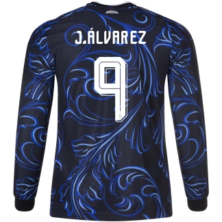 J. Alvarez Argentina 26/27 Authentic Away Long Sleeve Jersey