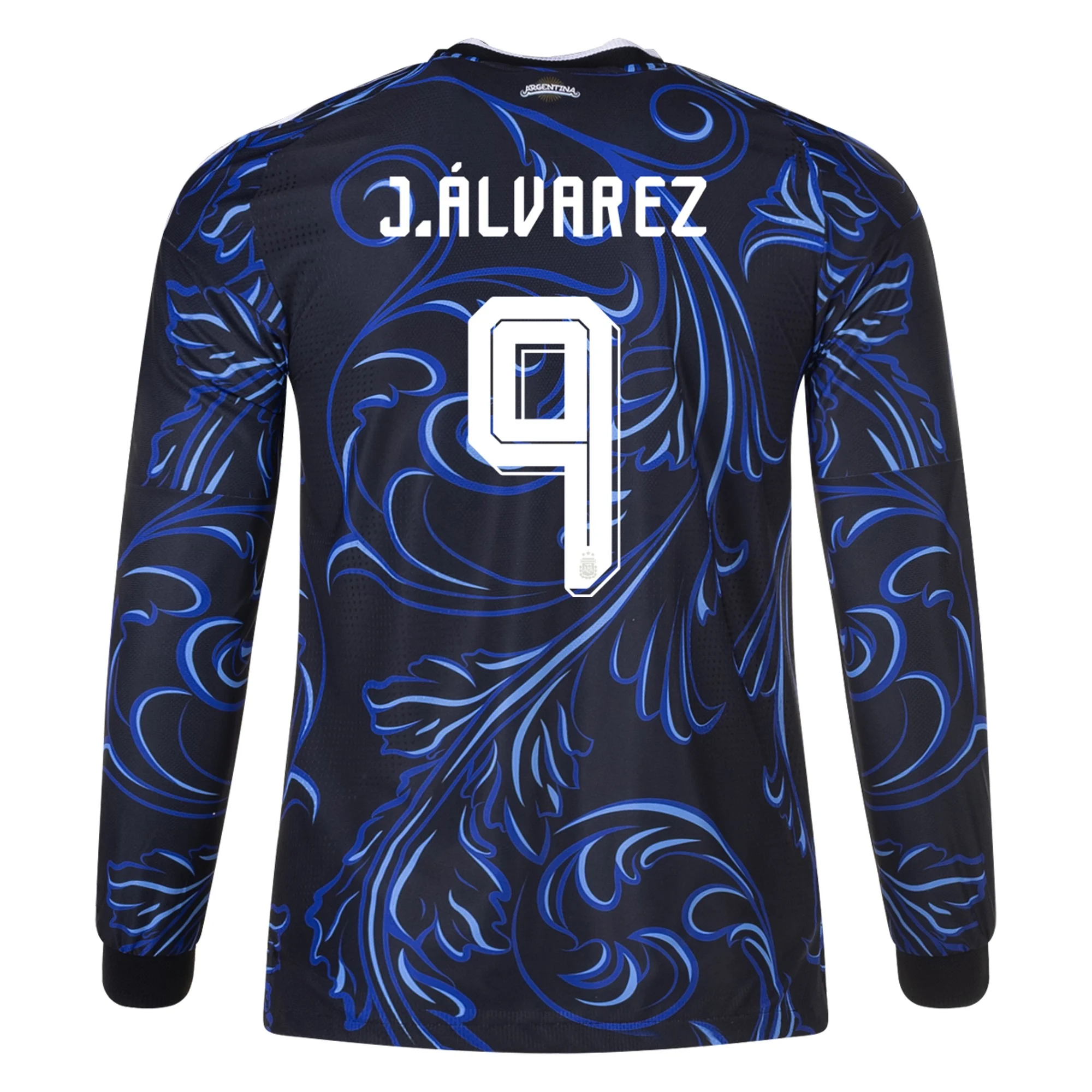 J. Alvarez Argentina 2627 Authentic Away Long Sleeve Jersey