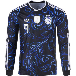 J. Alvarez Argentina 26/27 Authentic Away Long Sleeve Jersey