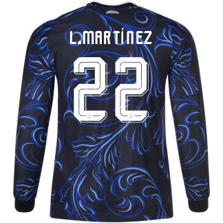 L. Martínez Argentina 26/27 Authentic Away Long Sleeve Jersey