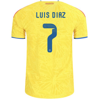 Luis Díaz Colombia 26/27 Authentic Home Jersey