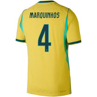 Marquinhos Brazil 26/27 Authentic Home Jersey