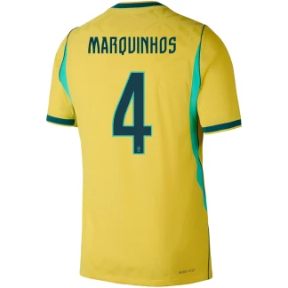 Marquinhos Brazil 26/27 Authentic Home Jersey