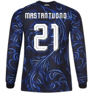 Mastantuono Argentina 26/27 Authentic Away Long Sleeve Jersey