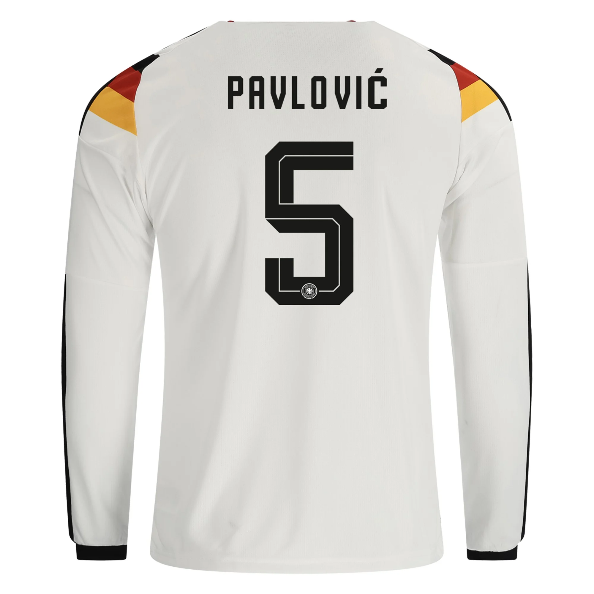 Pavlović Germany 2627 Long Sleeve Home Jersey