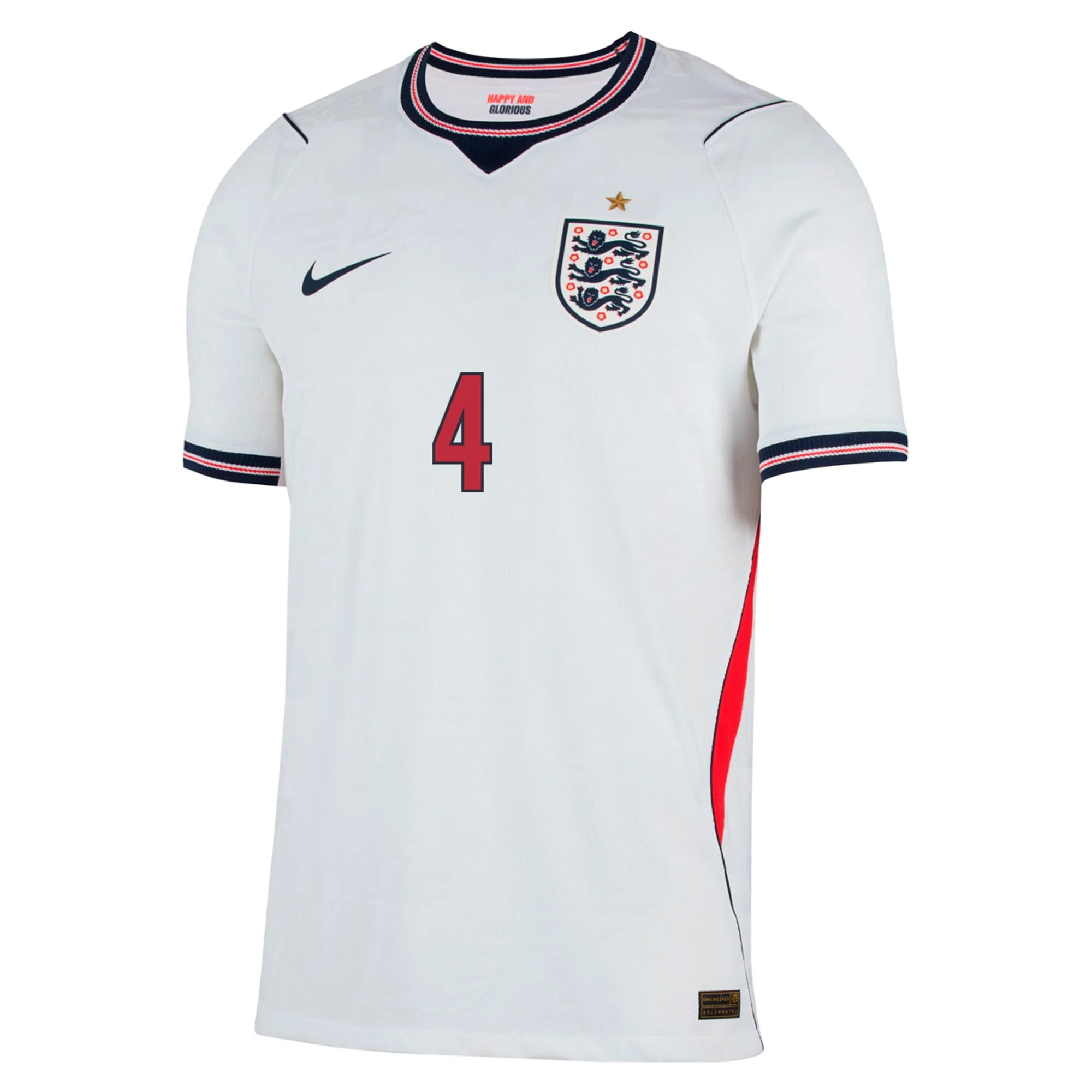 Rice England 2627 Authentic Home Jersey2