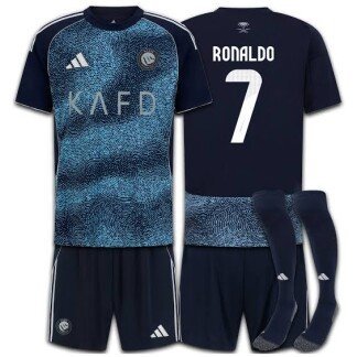 Ronaldo Al-Nassr FC 25/26 Away Kids Kit