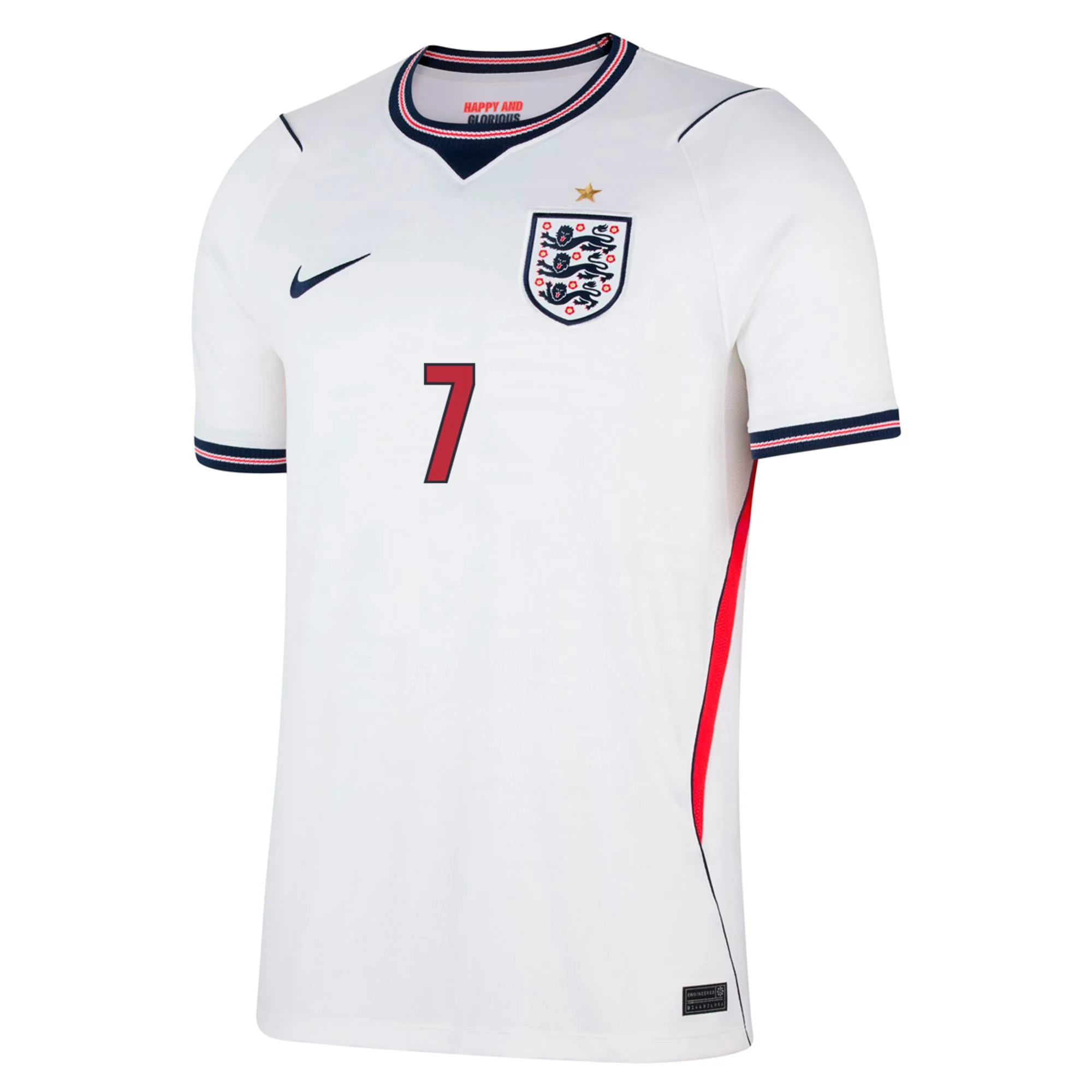 Saka England 2627 Home Jersey2
