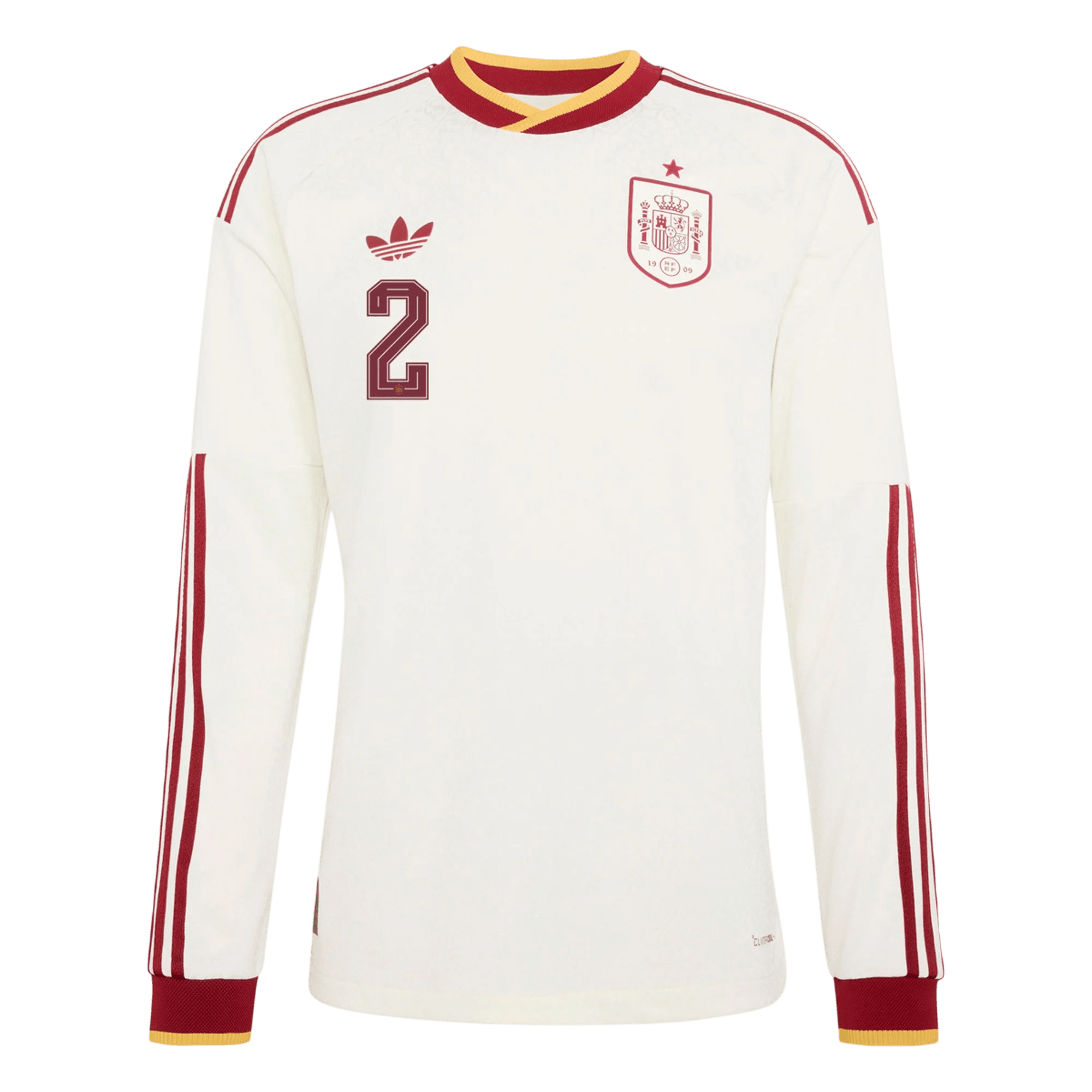 Carvajal Spain 2627 Authentic Away Long Sleeve Jersey2-