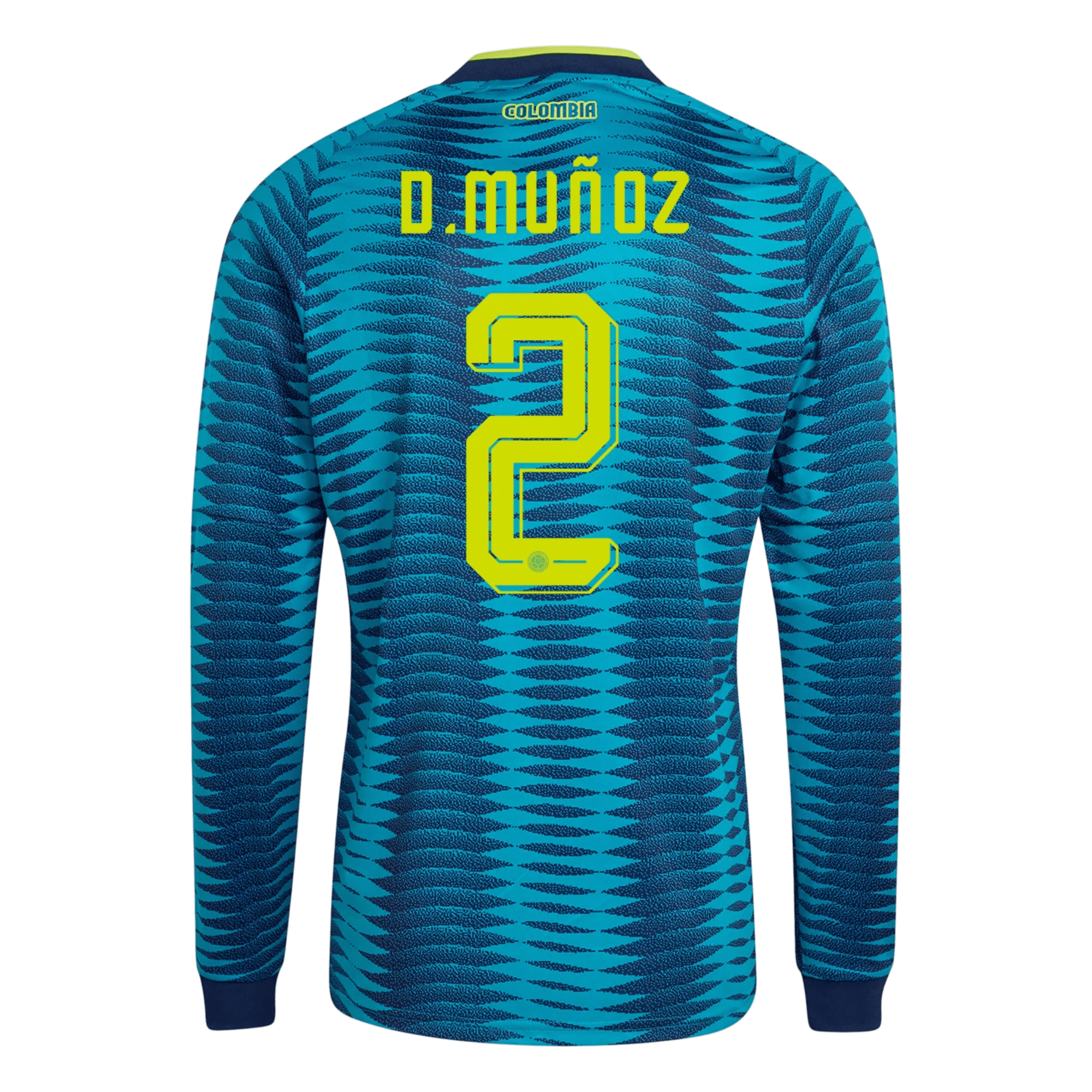 D. Muñoz Colombia 2627 Long Sleeve Away Jersey-