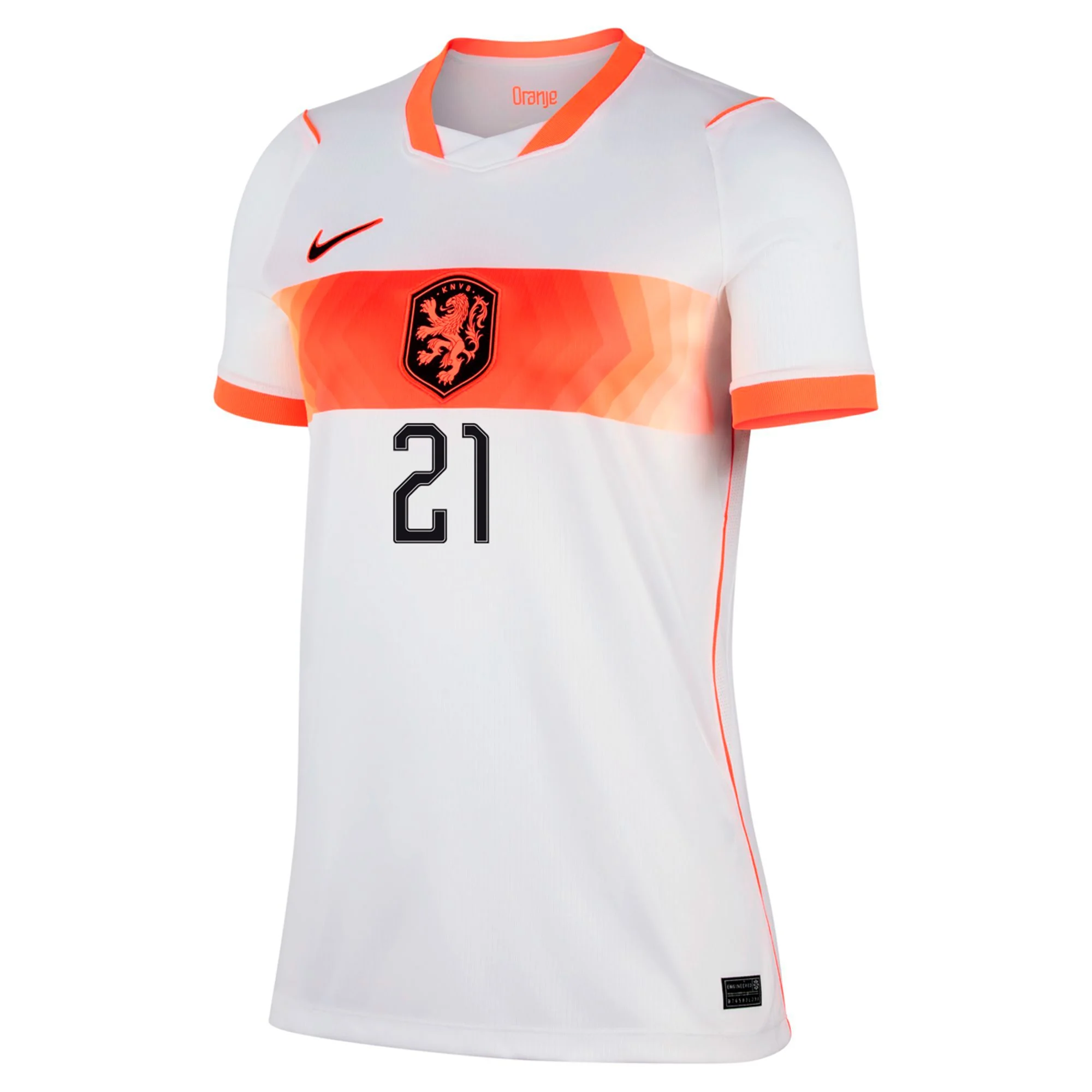F. De Jong Netherlands 2627 Women’s Away Jersey2