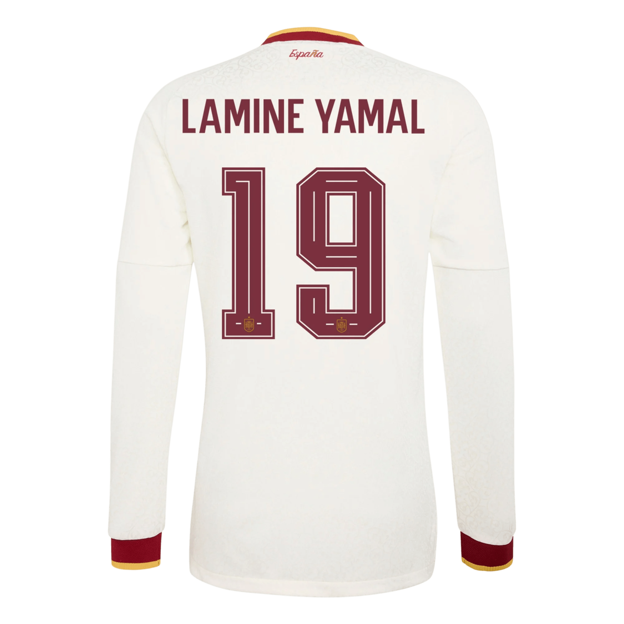 Lamine Yamal Spain 2627 Authentic Away Long Sleeve Jersey-