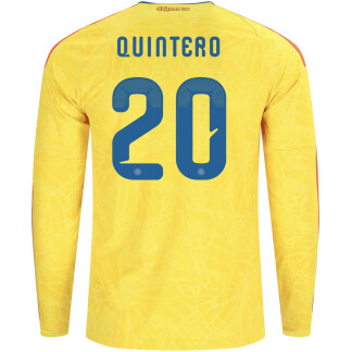 Quintero Colombia 26/27 Long Sleeve Home Jersey