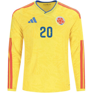 Quintero Colombia 26/27 Long Sleeve Home Jersey
