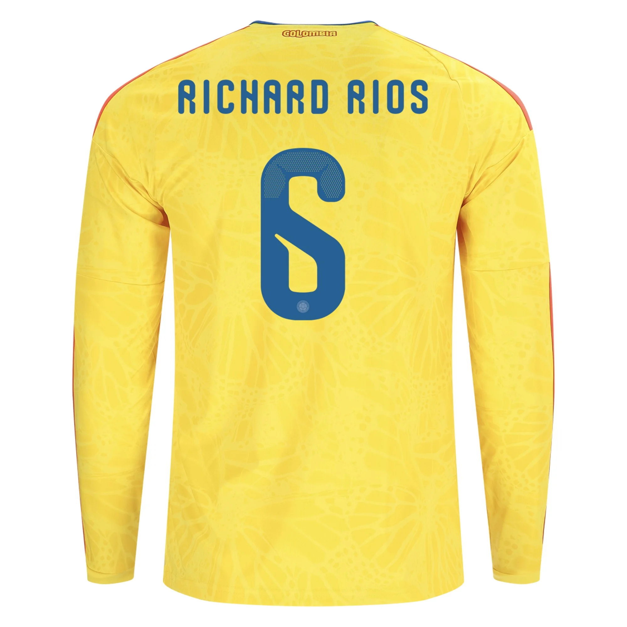 Richard Ríos Colombia 2627 Long Sleeve Home Jersey