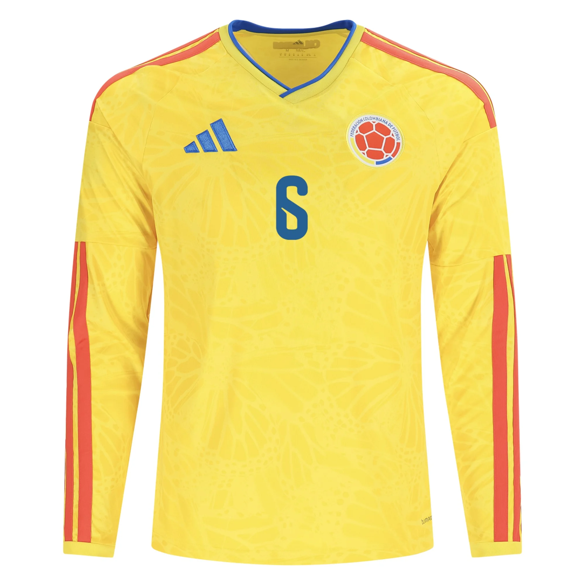 Richard Ríos Colombia 2627 Long Sleeve Home Jersey2
