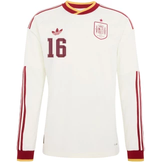 Rodrigo Spain 26/27 Authentic Away Long Sleeve Jersey