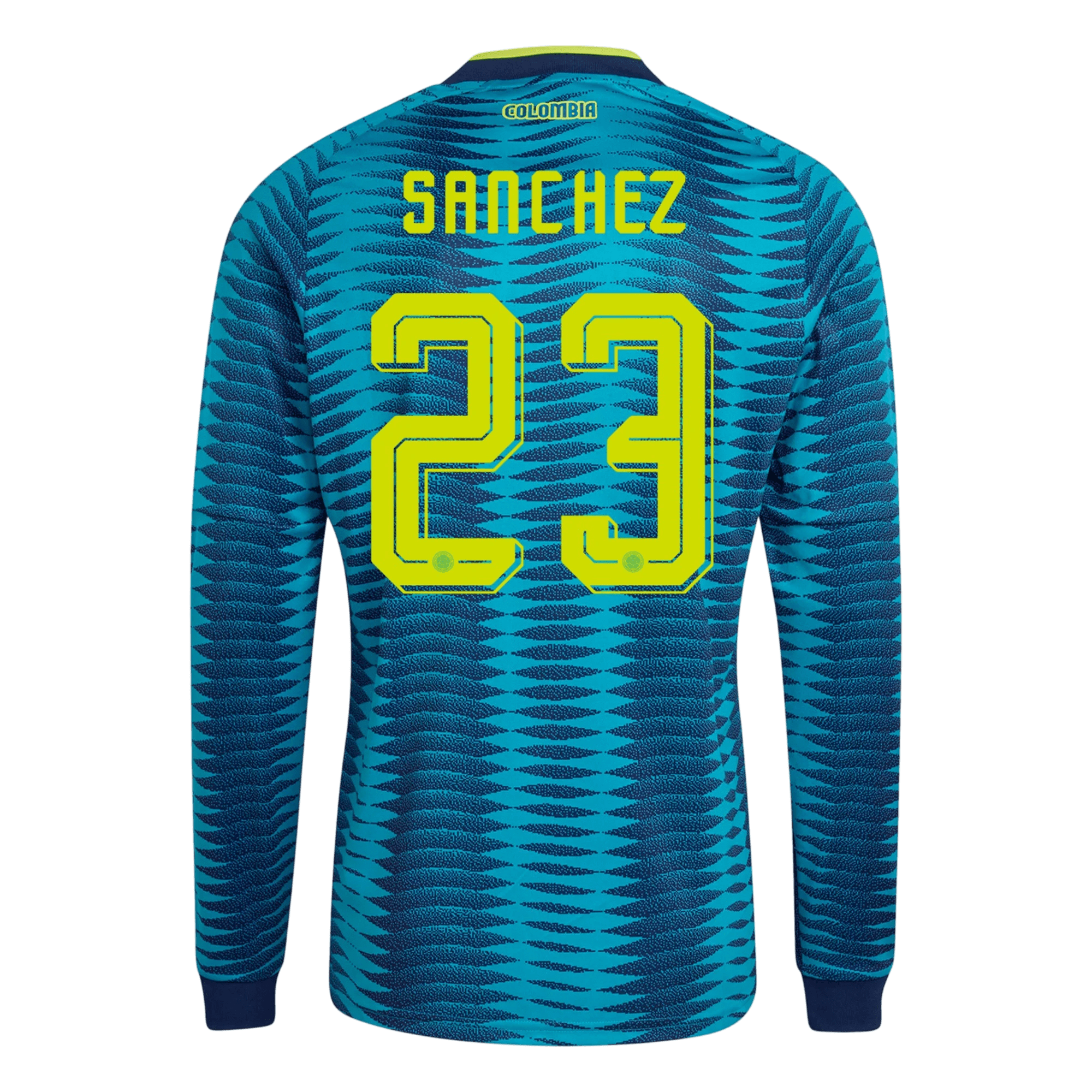 Sanchez Colombia 2627 Long Sleeve Away Jersey-