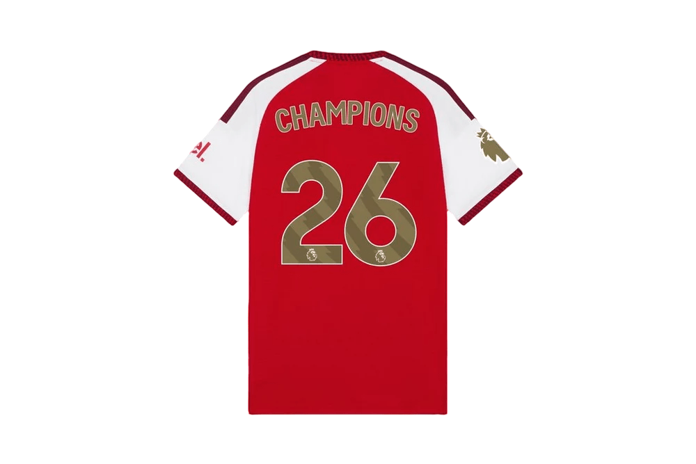 Arsenal 26/27 Premier League Champions Authentic Home Jersey