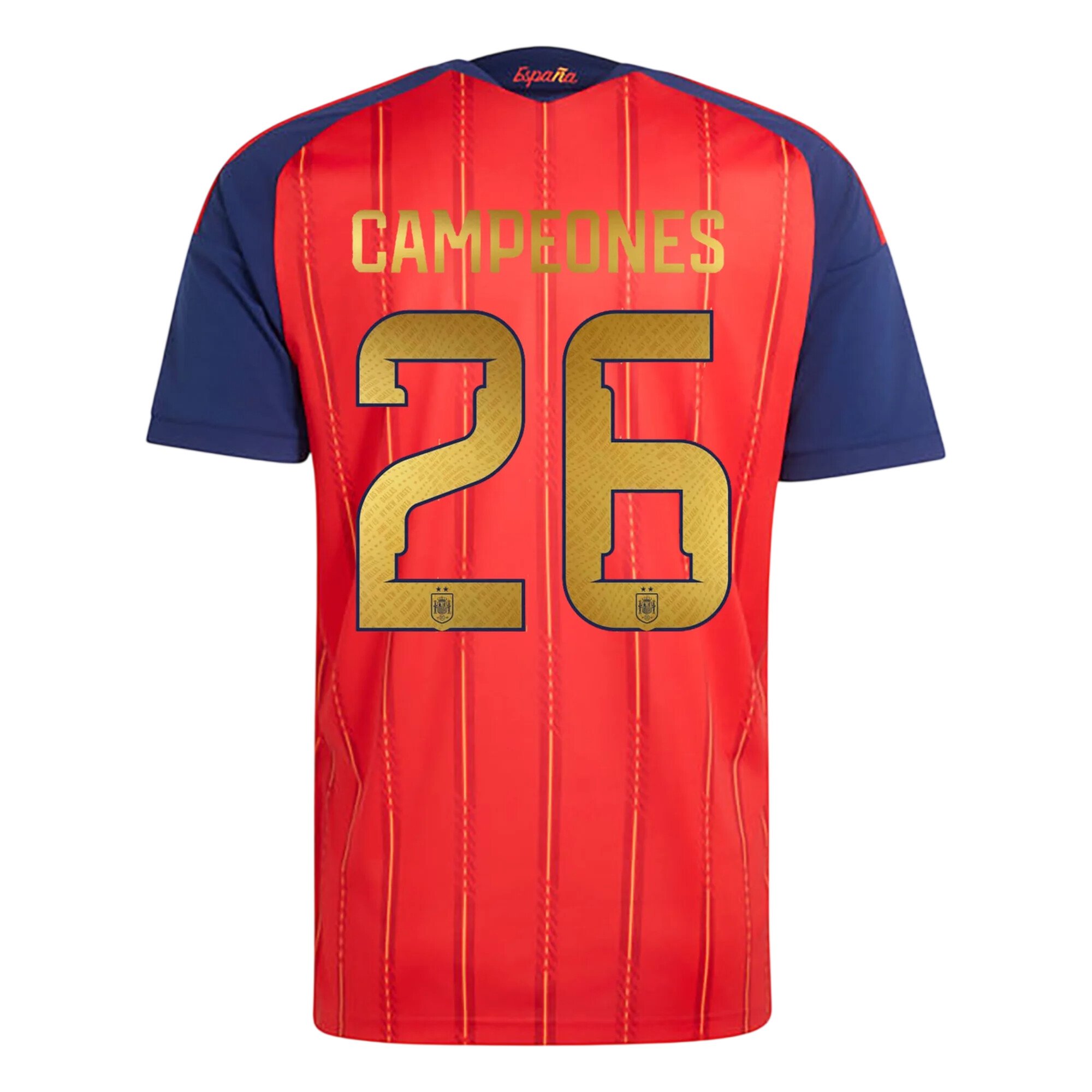 Spain 2-Star 2026 Champions Home Jersey-